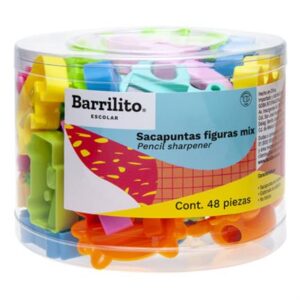 Sacapuntas Barrilito Figuras 48 Pzas